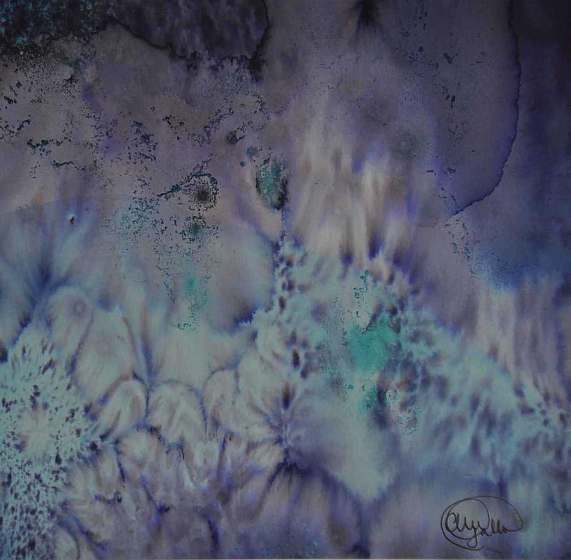 feu bleu.JPG - Technique mixte